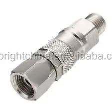 Semprotan Cat Tanpa Udara Putar, Gabungan 1/4 "-1/4" untuk Cat Tanpa Udara, Pistol dan Selang