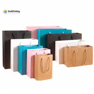 display top venta jual bolsa de papel hermoso recicla el bolso de compras de papel bolsas de papel de lujo de san valentín