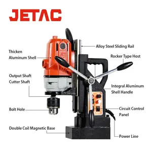 Mesin bor magnetik 220V presisi tinggi pelat baja 16mm