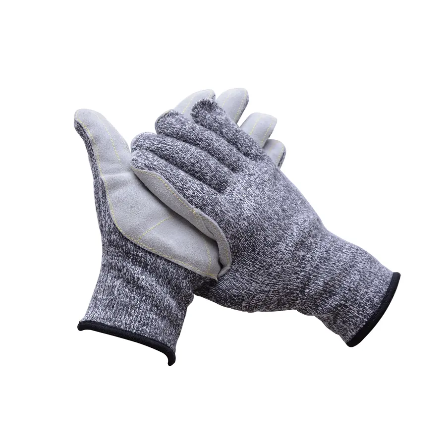 HPPE Material Safety Working With Leather Cut Resistant Gloves Used In The Kitchen Hand Protection