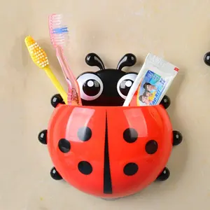 Creative cute cartoon animal novelty plastic kids toothpaste toothbrush holder