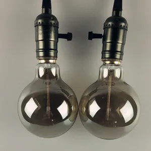 G95 Smoked Grey Glass Vintage Spiral Tungsten Filament Edison Bulb 25w 40w 60w Edison Light Bulb