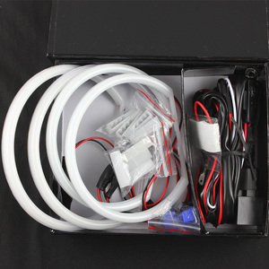 FSYLX 131mm * 146mm algodón Led Angel Eyes para <span class=keywords><strong>BMW</strong></span> E90 E38 <span class=keywords><strong>E46</strong></span> <span class=keywords><strong>faro</strong></span> sin proyector coche Smd Led halo anillos Angel Eyes lámpara <span class=keywords><strong>antiniebla</strong></span> - Product Image 2