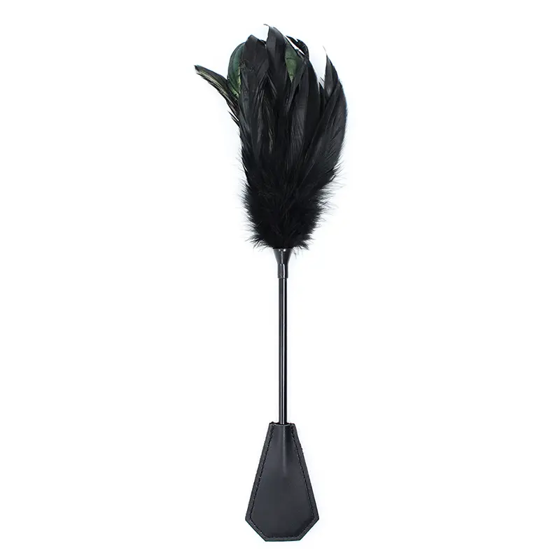 PU Leather Feather Bondage Spanking Paddle Flirting Feather for bdsm Adult Game or Restraint Hip Pat Fetish