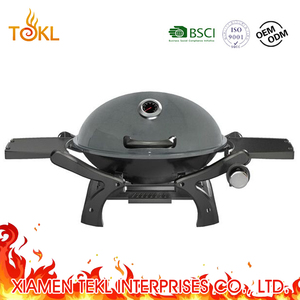 Barbecue au gaz professionnel de table, GPL, <span class=keywords><strong>butane</strong></span>, camping, barbecue, <span class=keywords><strong>propane</strong></span>, rond, portable, extérieur, acier, fonte d'aluminium, 1 pièce, acier inoxydable - Product Image 3