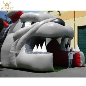 Rugby Custom Inflatable Animal Tunnel Inflatable Bulldog Tunnel