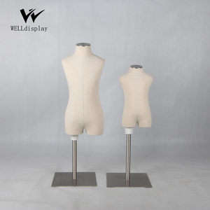 Maniquíes de Tela Unisex para Niños, Medio Cuerpo, con Soporte de Metal, para Exhibición en Vitrinas - Product Image 1