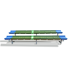 Banco di alluminio mobile del metallo di sport dei bleachers di 2 file per ZS-DKB-2 dell'interno ed all'aperto