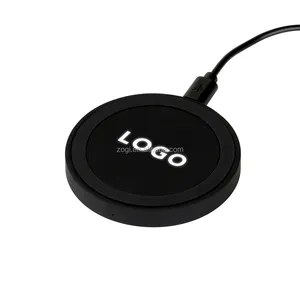ZOGI Terbaru Led Light Up Led Logo 5W Wireless Charger untuk Smartphone