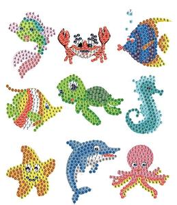 Kits <span class=keywords><strong>de</strong></span> Pintura por Números Fáciles <span class=keywords><strong>de</strong></span> Hacer, Mini Pintura <span class=keywords><strong>de</strong></span> Diamantes del Mundo Marino para Principiantes - Product Image 5