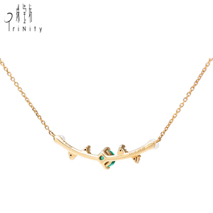 Cao Cấp Chất Lượng New Arrival Ánh Bất Tự Nhiên Vòng Cổ Ngọc Trai Cổ Điển Trang Sức Ngọc Lục Bảo Cho Phụ Nữ - Product Image 3