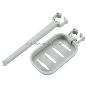 2 pz/set Piatto di Sapone Da Bagno Asciugamano Appeso Mensola della Cucina Rubinetto di Acqua Titolare Spugna - Product Image 4