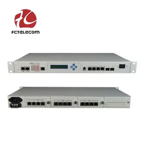 หลายบริการ PDH Mux 4E1 G.703 10/100Mbps Fast Ethernet ออปติคอล Multiplexer กับ Orderwire โทรศัพท์