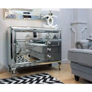 Home furniture elegant design 2/3 Drawer Mirrored Chest