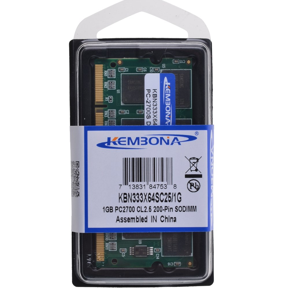 DDR1 1GB RAM for Laptop FCC CE RoHS Certified Memory