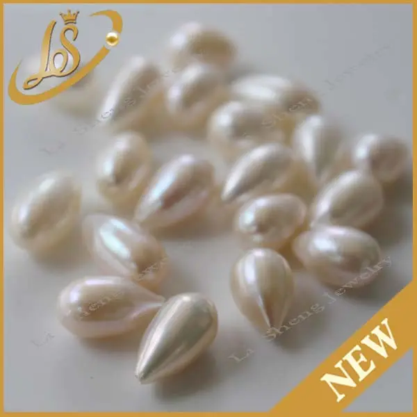 Perla de agua dulce natural suelta con forma de gotas de perlas AAA de buena calidad