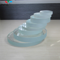 Bloques de vidrio ultratransparente de 17mm y 19mm, bloques de cristal delicados de hierro bajo para decoración, artesanías de vidrio