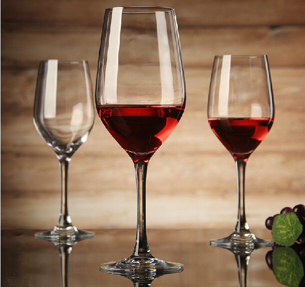 Customized logo design lead free stemless crystal wine glass