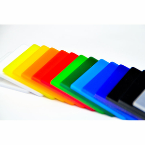 Plaque de feuille carrée en plastique, Perspex, 8x8cm, acrylique - Product Image 1