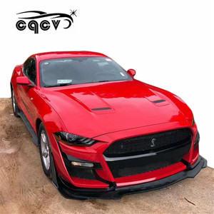 Parachoques delantero de fibra de carbono para coche Ford Mustang, kit de carrocería con accesorios de ajuste, estilo <span class=keywords><strong>GT500</strong></span>, compatible con modelo 2015-2019 - Product Image 5