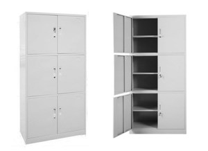 Meubles de bureau en métal durables, vente d'usine, <span class=keywords><strong>armoire</strong></span> <span class=keywords><strong>à</strong></span> dossiers <span class=keywords><strong>à</strong></span> double porte <span class=keywords><strong>à</strong></span> 3 sections utilisée - Product Image 3