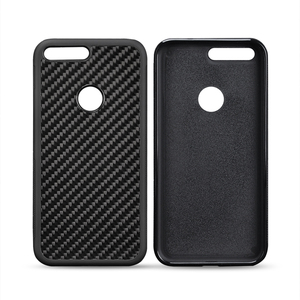 Funda de Fibra de Carbono Real Negra Mate de Lujo para Google Pixel 8/9 Pro, Compatible con Carga Inalámbrica Magnética, Cubierta Suave de TPU - Product Image 1