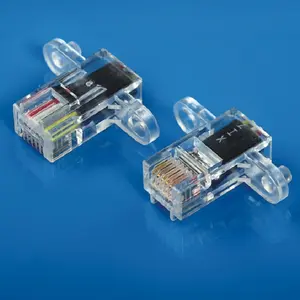 XL-216 especial rj11 rj12 conector ethernet poe macho con dos llave fácil fijo PCB modular plug