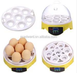 Máquina de incubación de huevos, miniincubadora automática de EW9-7 con certificado CE, Couveuse, hecha en China, con giro Manual de 7 huevos, de 5 a 6 años, 0,7