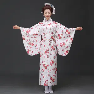 Đồng Phục Kimono Gợi Cảm Thiết Kế Hoa Cotton Nhật Bản