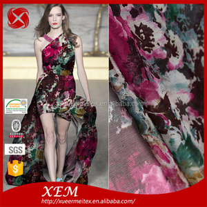 Nóng bán giá rẻ 75D 100% polyester <span class=keywords><strong>crep</strong></span> <span class=keywords><strong>printed</strong></span> poly vải voan - Product Image 2