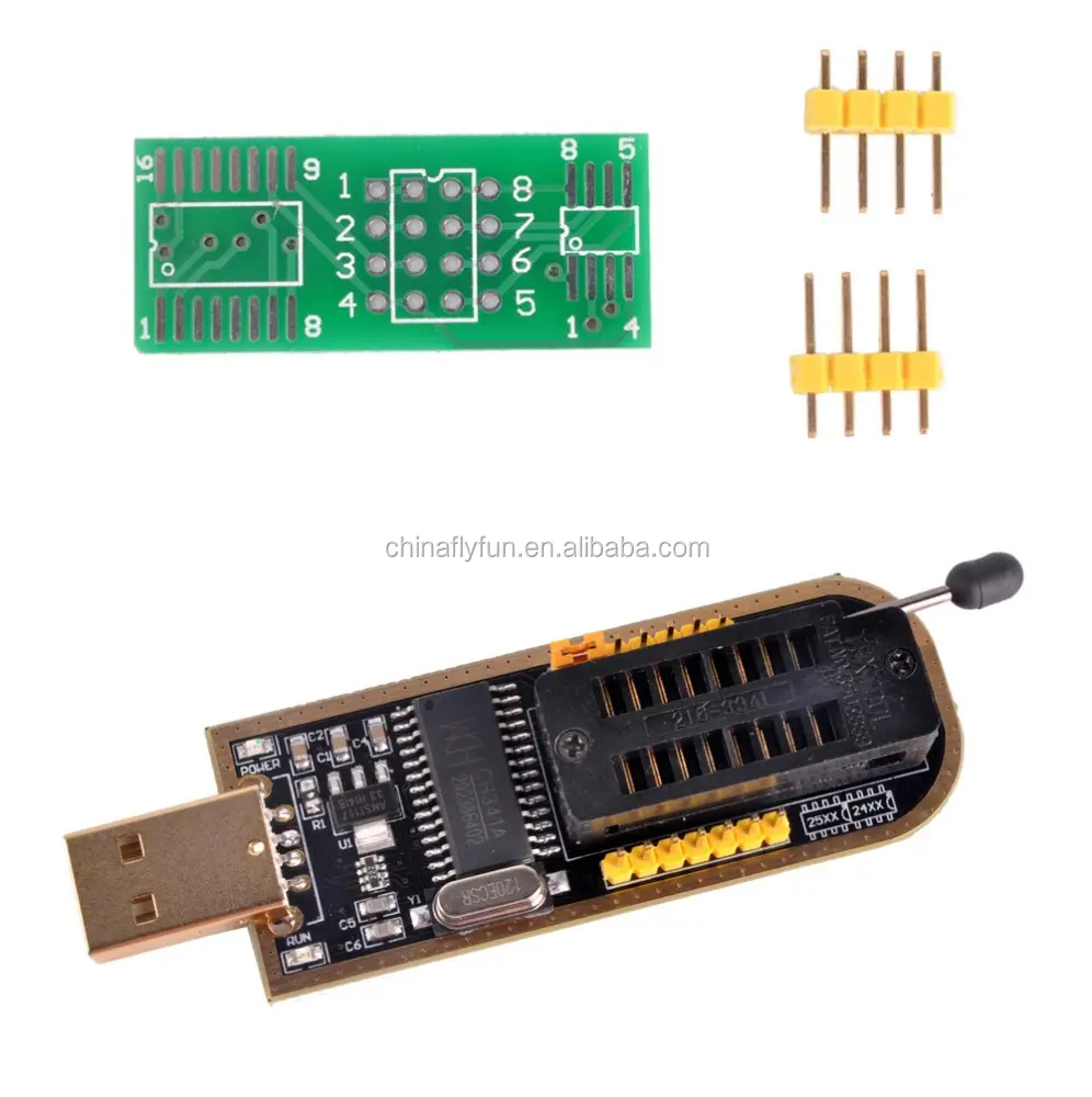 CH341A USB Programador Chip de Série EEPROM SPI Flash BIOS Escritor 25 24