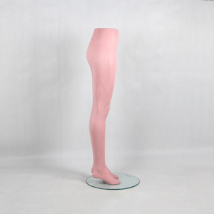 Piernas de maniquí femenino cubiertas de tela de terciopelo rosa de alta calidad para pantalones, exhibición de pantalones, piernas de Maniquí de pie para <span class=keywords><strong>mujer</strong></span> - Product Image 6