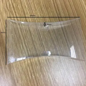 Không Có MOQ Tùy Chỉnh Trong Suốt PVC Bao Bì Die Cut Gối Hộp Axit Miễn Phí Rõ Ràng Vinyl Protector Trường Hợp