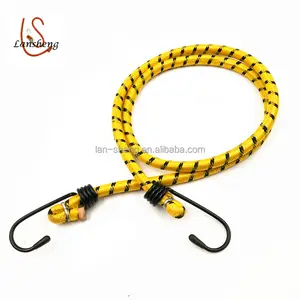 6mm 8mm round rubber luggage rope with hook for packing