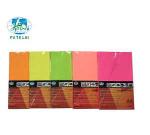 75g / 80g Papel de copia <span class=keywords><strong>a</strong></span> color A4 Papel fluorescente 8 1/2 "x 11" / 8 1/2 "x 13" - Product Image 1