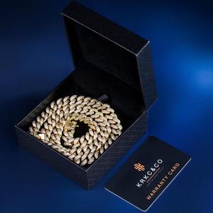 KRKC&CO 14k Oro Hip Hop Cadena Cubana de 12mm 18 Pulgadas - Product Image 5