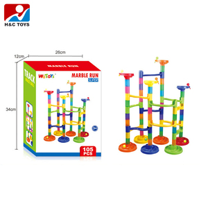 Set da 105 Pezzi per Allenamento Mentale dei Bambini, Pista per Biglie Pazza, Gioco di Corsa con Biglie HC394625 - Product Image 1