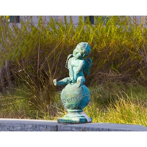 Statuette Decorative da Giardino, Figurine di Fate e Cupidi in Ghisa Arrugginita Naturale per Decorazione Casa e Prato - Product Image 6