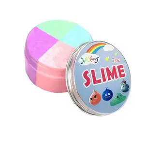 Slime Puff Stretchy & Soft Scented Non-sticky Clay 4 colors mixed Slime Putty