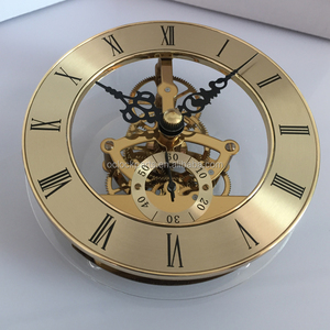 113mm Gold Color Transparent <strong>Clock</strong> <strong>Movement</strong> <strong>Inserts</strong> - Product Image 1