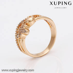 14657 أحدث خاتم من الذهب تصاميم الماس حجر الزركون 18k الذهب اللون خواتم للنساء - Product Image 5
