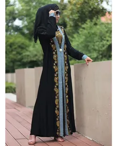 2021 Women Luxury Clothing Latest Design Models Black Muslim Abaya Hotsale In Dubai Muslim Dress