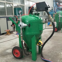 Machine et équipement de sablage humide pour le polissage et le nettoyage haute pression, facile à utiliser, fonctionnement manuel, capacité 8CF