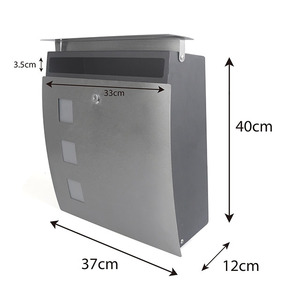 도매 좋은 품질 스테인리스 우편함 아파트 우편함 잘 고정된 소포 편지 상자 - Product Image 4