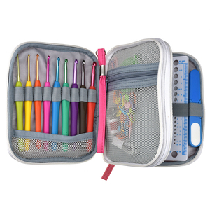 Looen 16pcs Crochet Hooks Set 52pcs Full Knit Gauge Scissors Stitch Holder and <strong>Sewing</strong> Accessories <strong>Case</strong> for Knitting <strong>Sewing</strong> - Product Image 6
