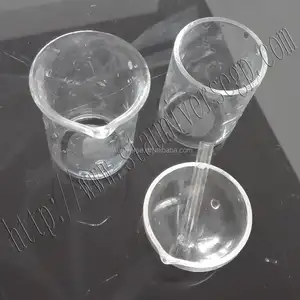 Hot sale Quartz glass Crucible with spout