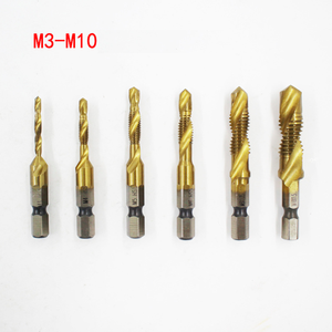 Juego de brocas y grifos combinados de 6 uds. HSS4341 para perforación de <span class=keywords><strong>Metal</strong></span>, <span class=keywords><strong>avellanador</strong></span> de roscar, 2 uds. - Product Image 3