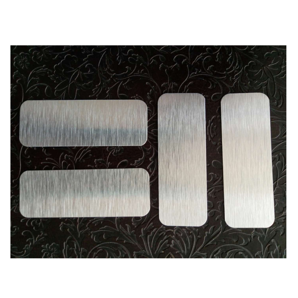 Ручная Сублимация/ультрафиолетовый Алюминий матовый серебристый 1 ''x 3'' x 0,45 мм