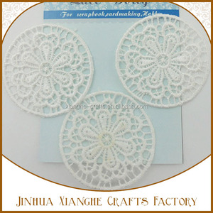 Artisanat au <span class=keywords><strong>crochet</strong></span> DIY, dentelle en forme de cœur, nappe en coton blanc pour la décoration de fête - Product Image 6