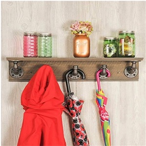 Dövülebilir dişli boru tesisatçı DIY mobilya dekor-vintage boru raf parantez için uydurma/kağıt tutucu/palto askılık portmanto - Product Image 5